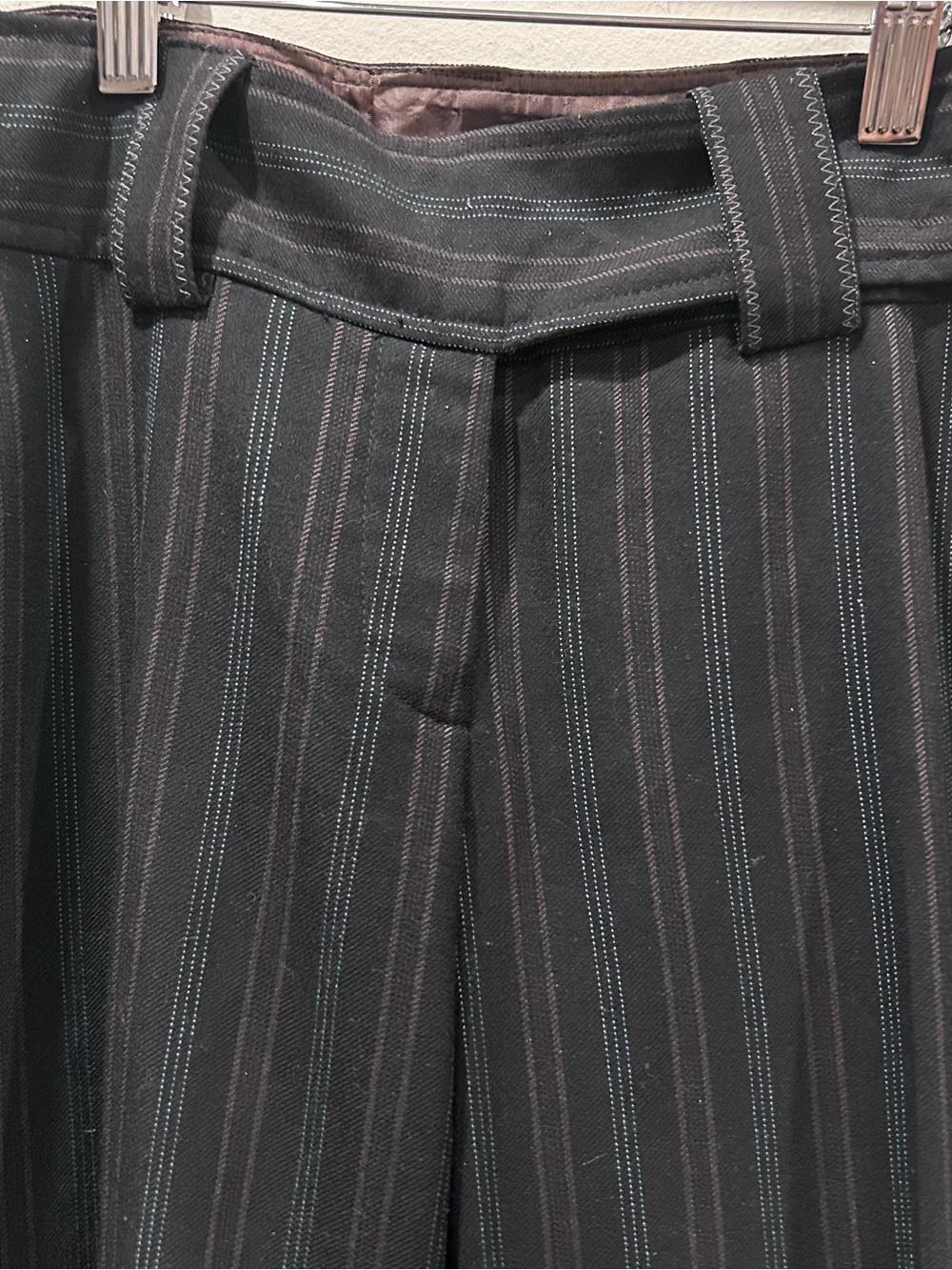 Vintage Nanette Lepore pinstripe pantsuit, corset blazer tailored trousers sz 2 - Picture 3 of 11